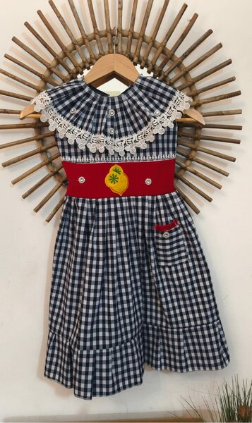 Robe Enfant à carreaux CP1-CM2