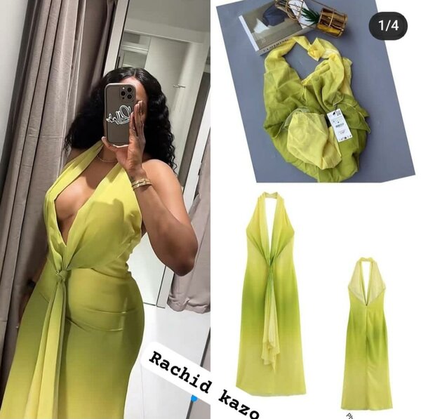 Robe décolleté fluide été