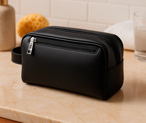 Trousse de toilette noire élégante