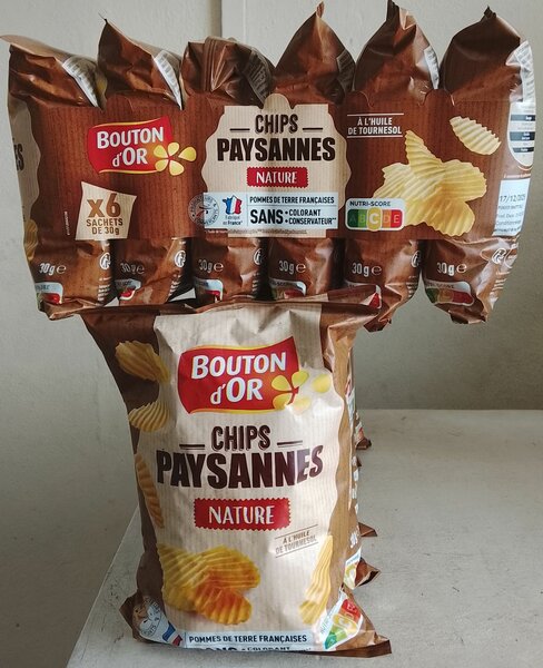 Chips Paysannes Nature 6x30g