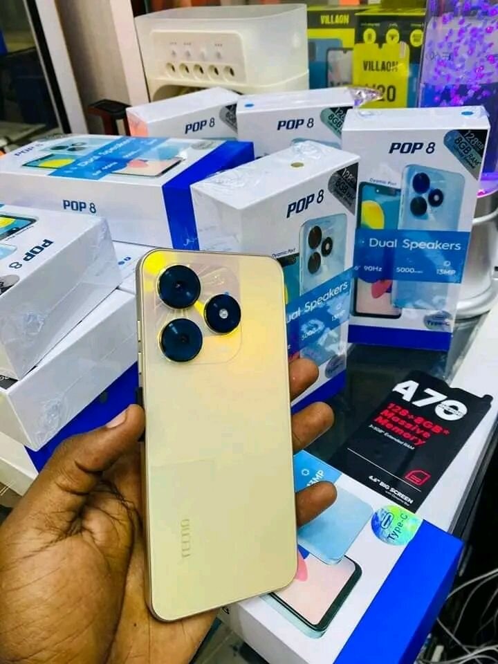 TECNO POP 8 128GB 8GB RAM PREMIÈRE COPIE CONFORME