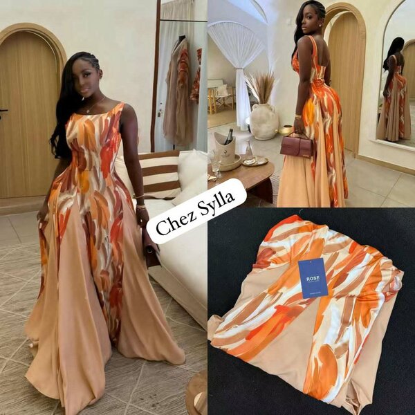 Robe élégante longue soirée