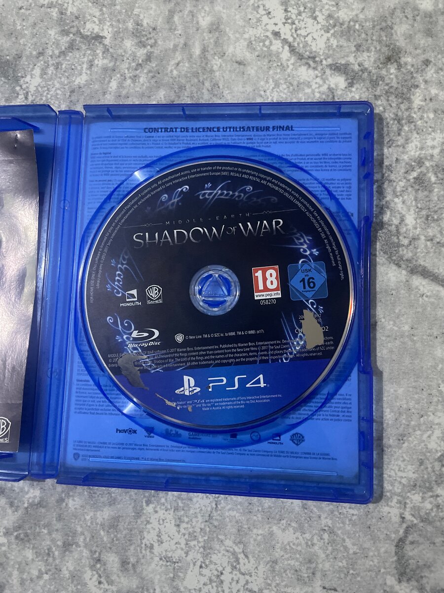 Jeu PS4 L'Ombre de la Guerre