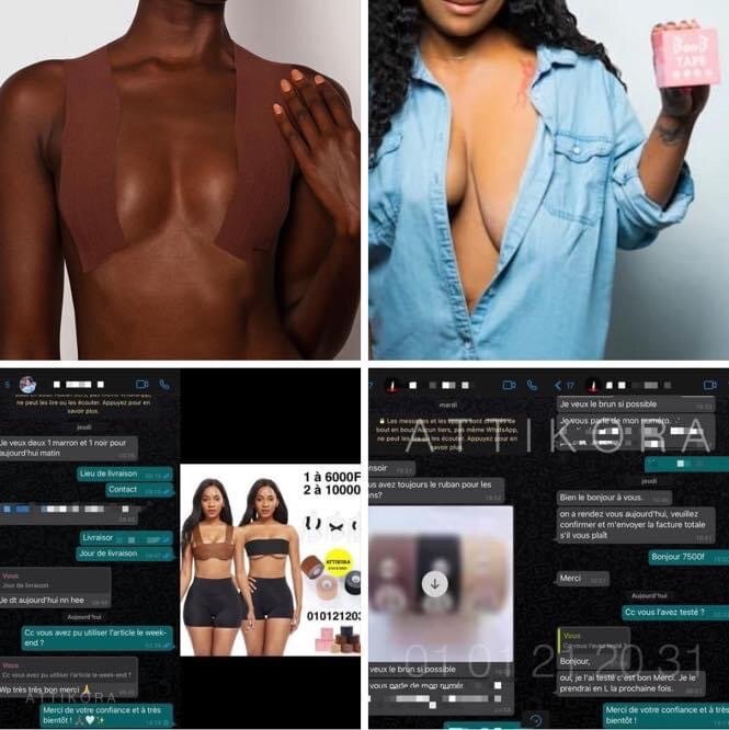 Boob Tape (ruban adhésif remontant les seins)