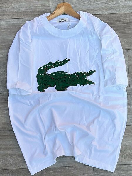 T-shirt blanc avec motif alligator