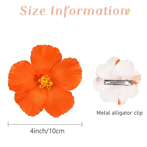 Barrette fleur tropicale