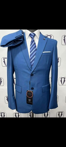 Costume Bleu Élégant Homme