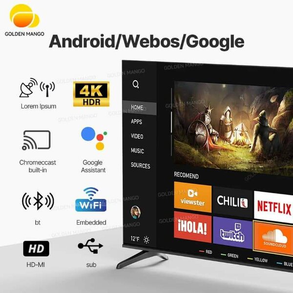 Téléviseur 4K HDR Android