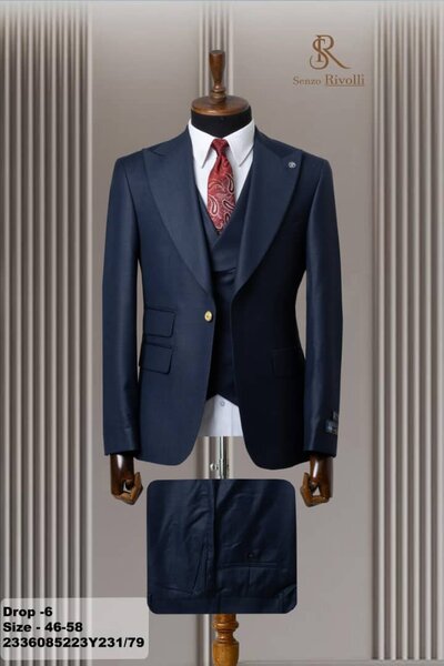 Costume bleu nuit 3 pieces