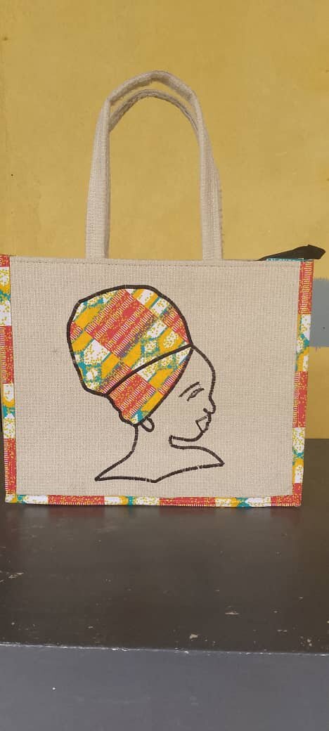 Sac fourre-tout en toile ethnique