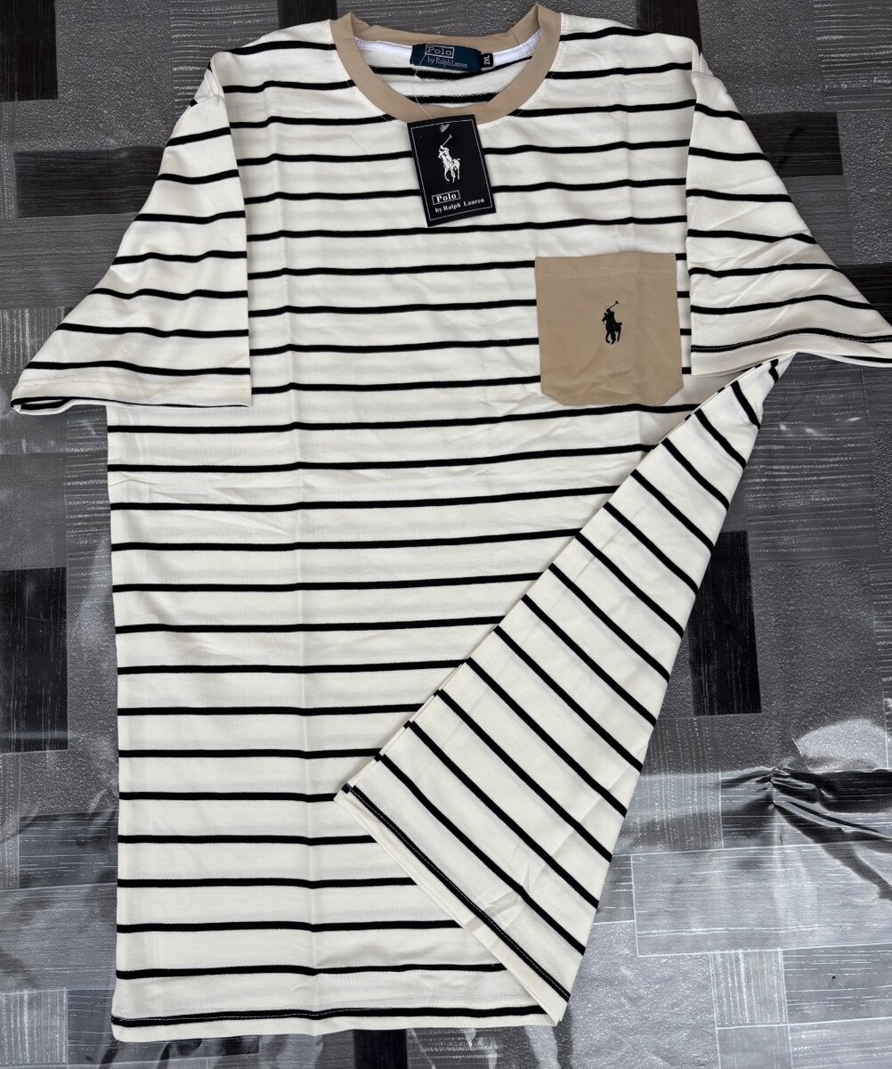 T-shirt à rayures unisexe