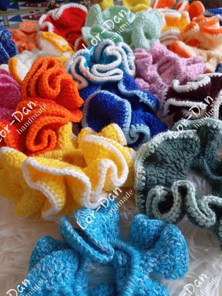 Chouchous en laine colorées