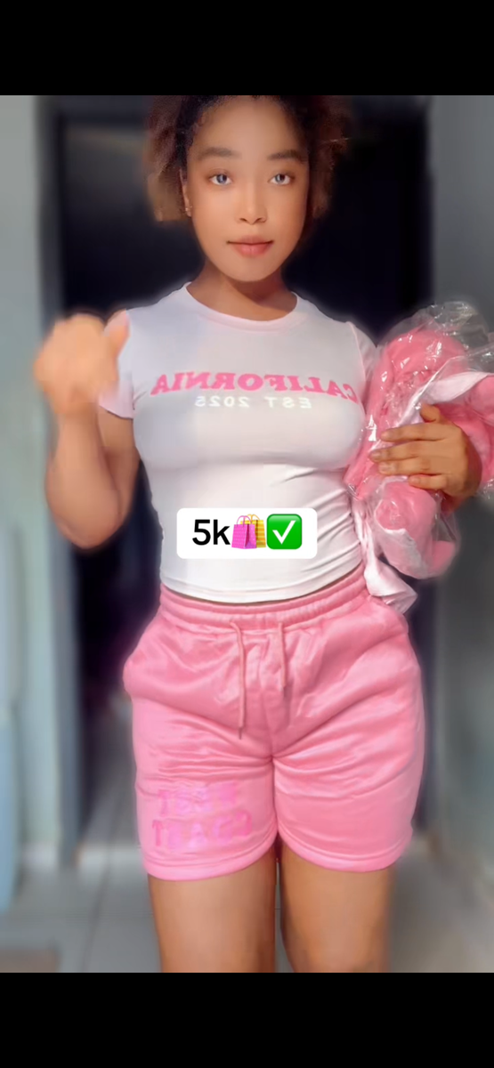 Ensemble décontracté rose