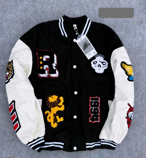 Veste Universitaire Patchwork Homme