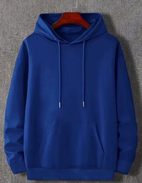 Sweat à capuche bleu unisexe