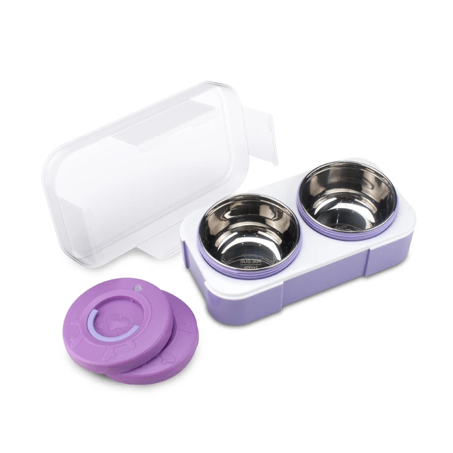 4 Round Lunch Bowls with Bag