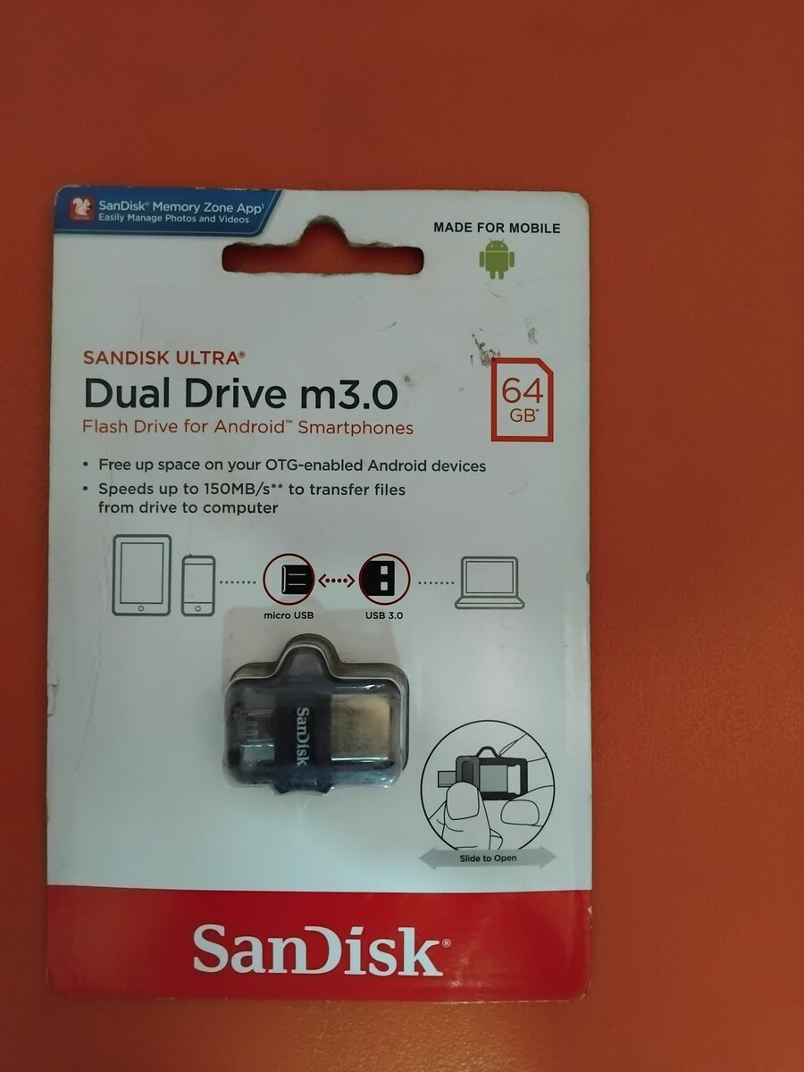 Sandisk ultra flair 64GB dual drive