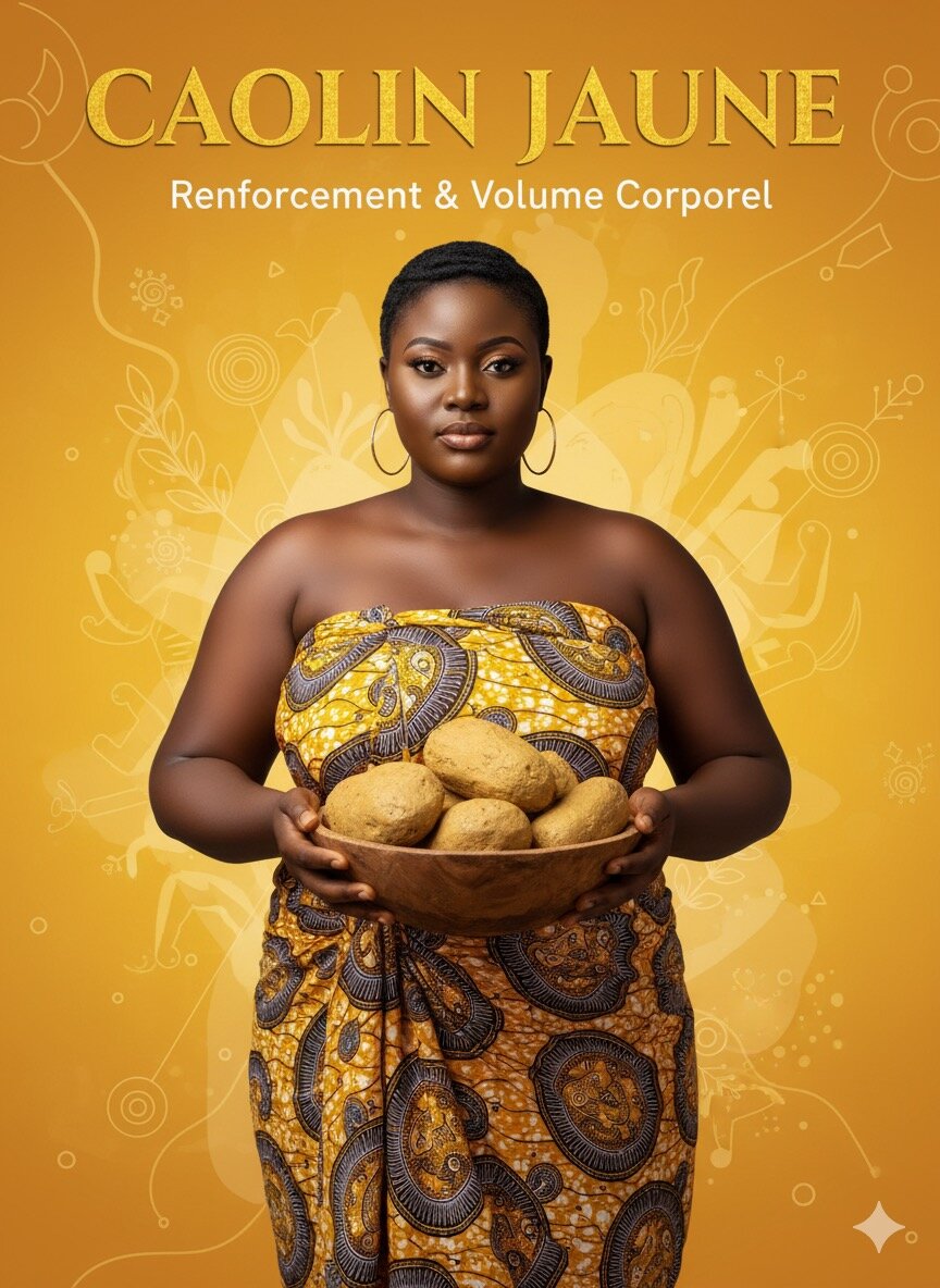 Argile Caolin Jaune Naturelle