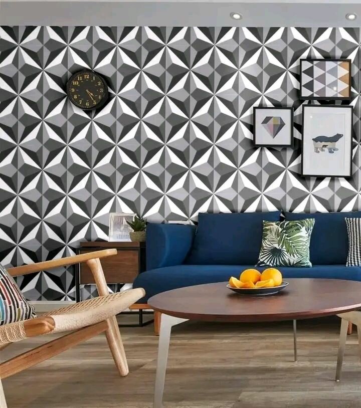 Papier peint géométrique moderne