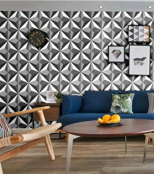 Papier peint géométrique moderne