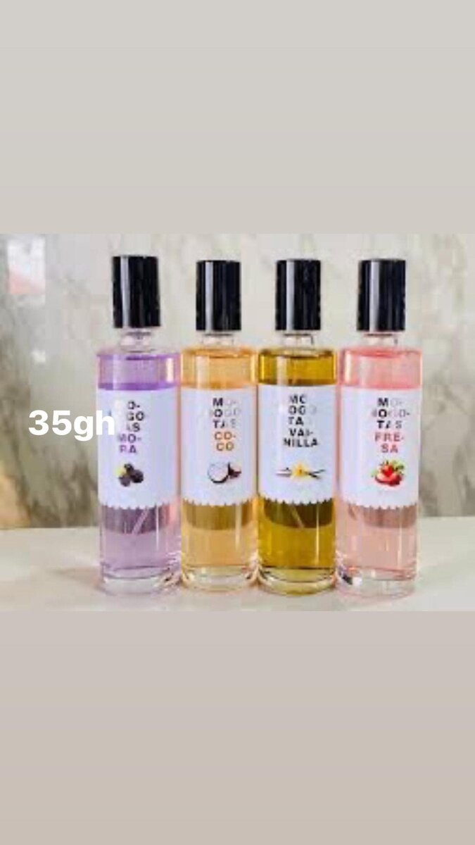 100ml monogotas@ 35gh,bodycology @ 70gh, dove deodorant @ 45