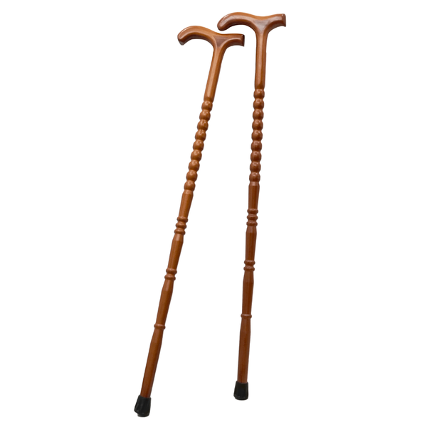 Canne en bois ergonomique