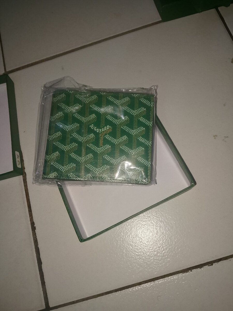 Porte-carte Goyard en cuir