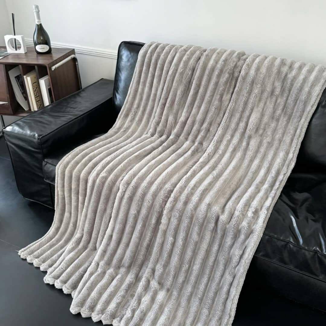 Plaid doux en fausse fourrure