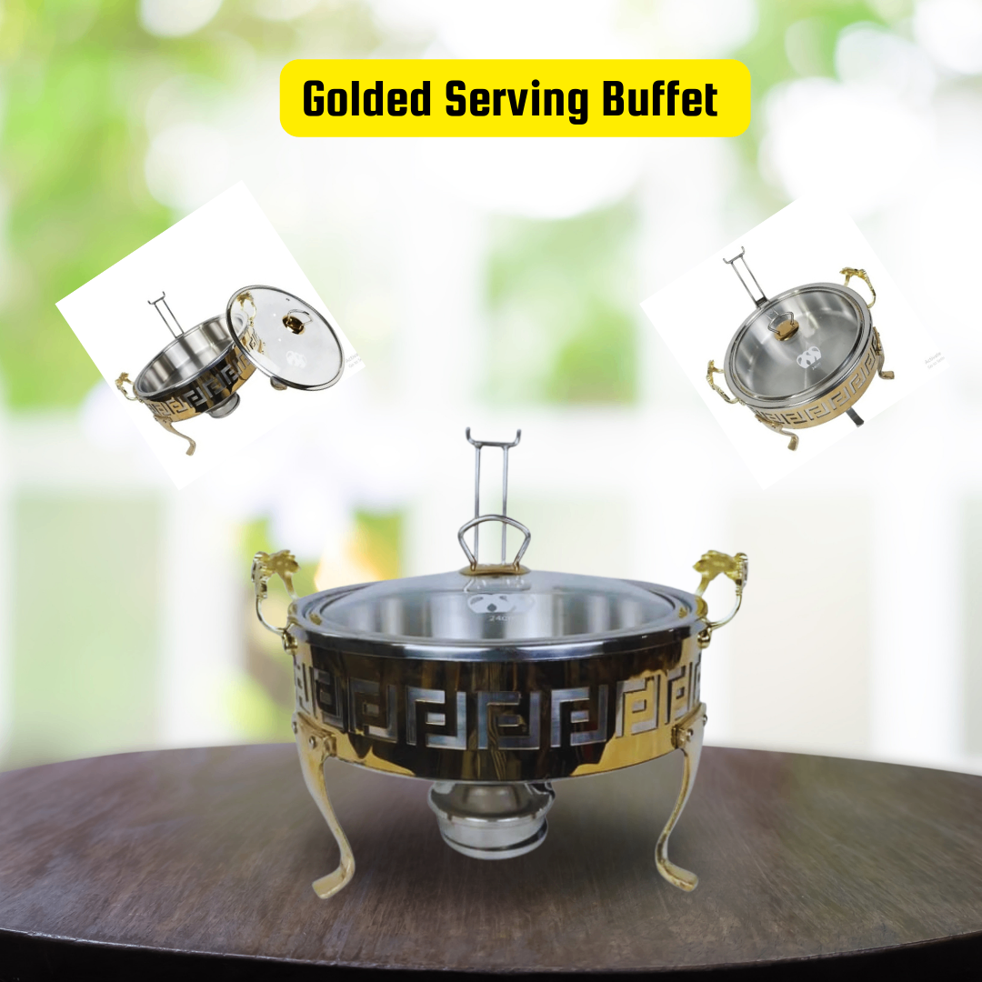 Golded Serving Buffet Stainless Steeel
