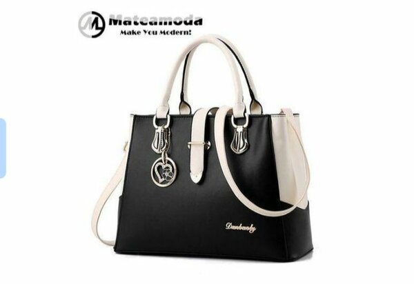 Sac à main élégant noir et blanc