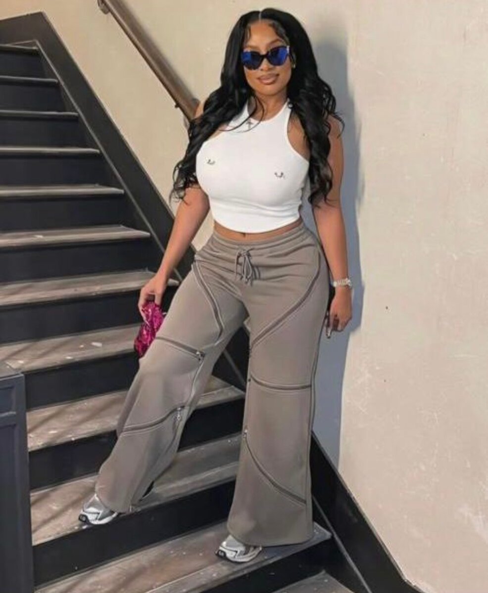 Pantalon décontracté femme tendance