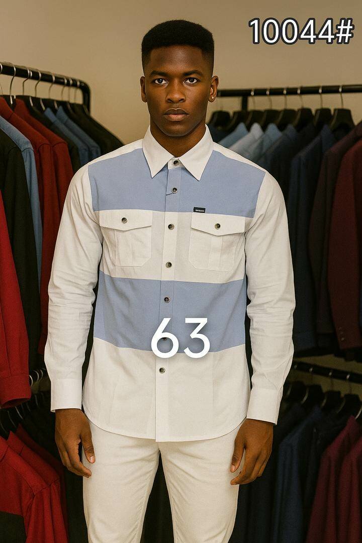 Chemise homme élégante bicolore