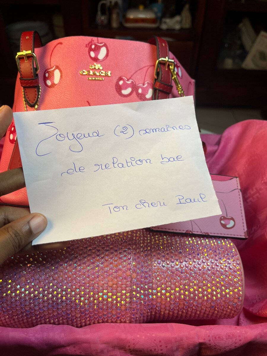 Pink Coach Purse Set