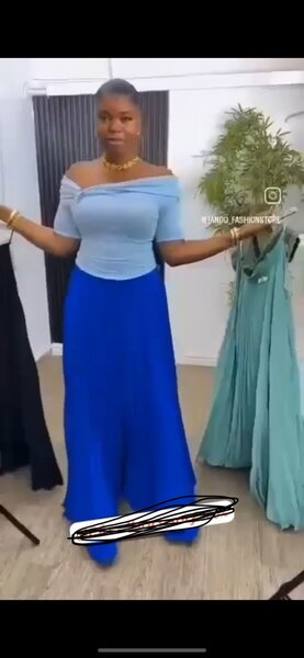 Robe longue élégante bleu