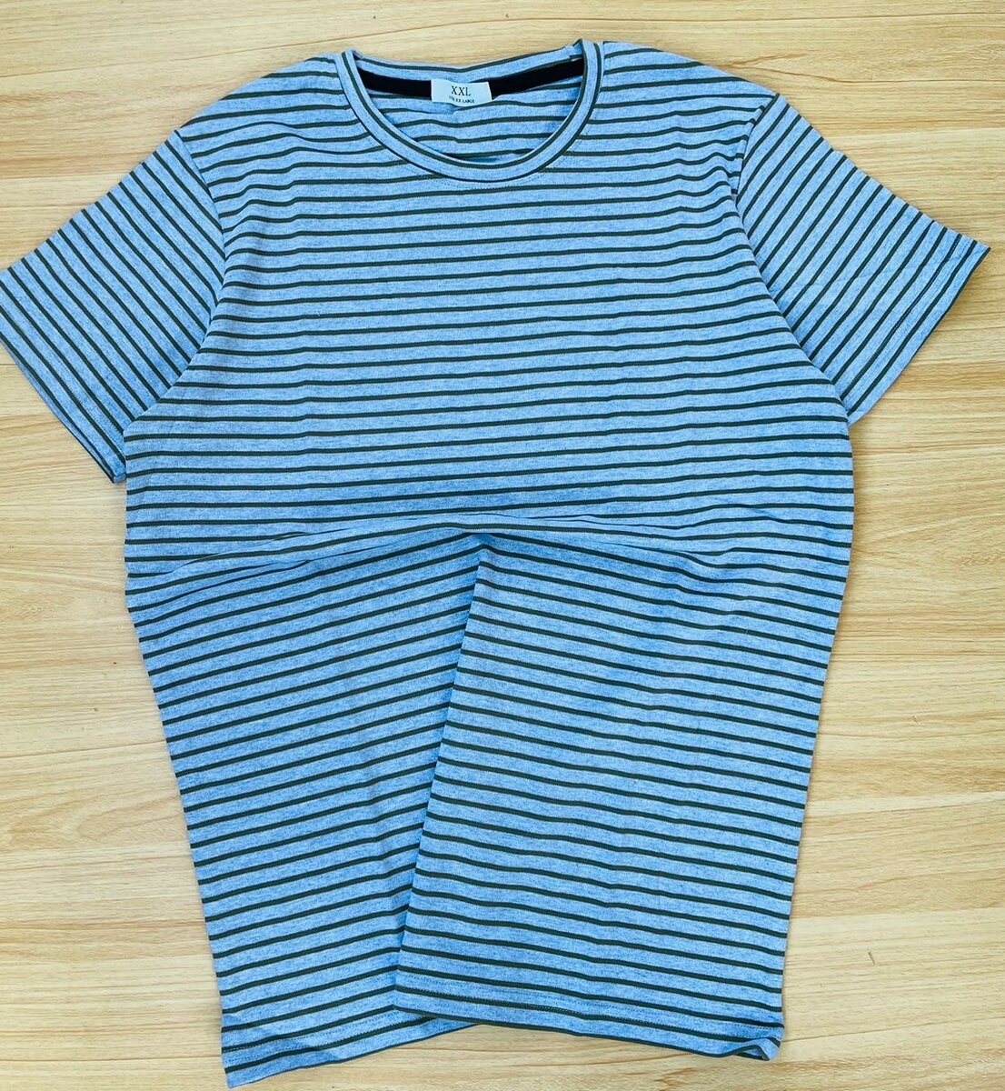Unisex logo-embroidered striped cotton T-shirt