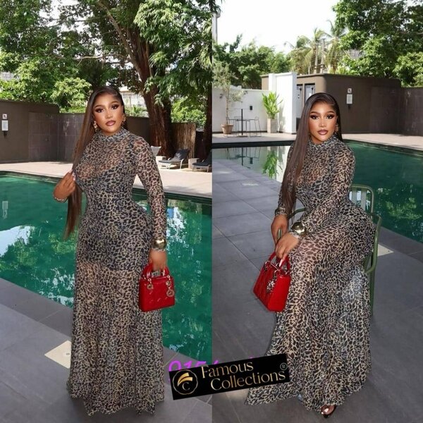 Robe Léopard Élégante Femme