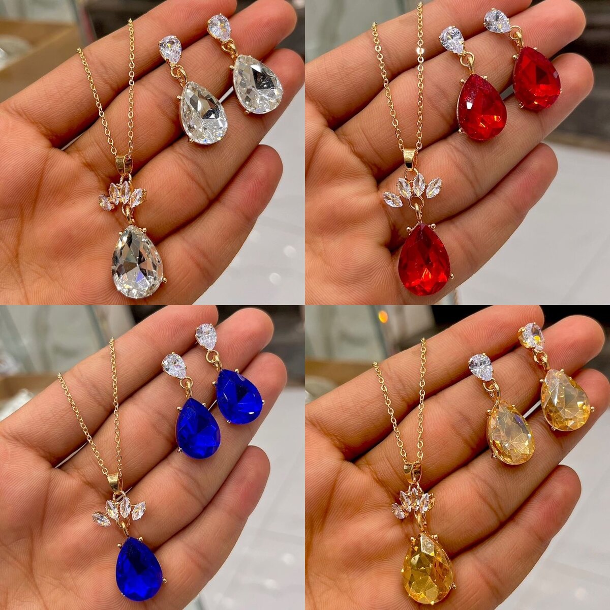 Set of Pearl Locket with Earrings