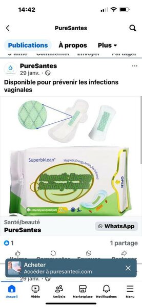 Serviette Hygiénique Anti-Infection