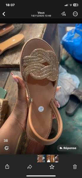 Sandales élégantes strass