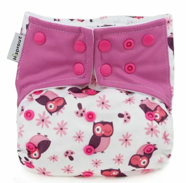Couche lavable hibou + insert
