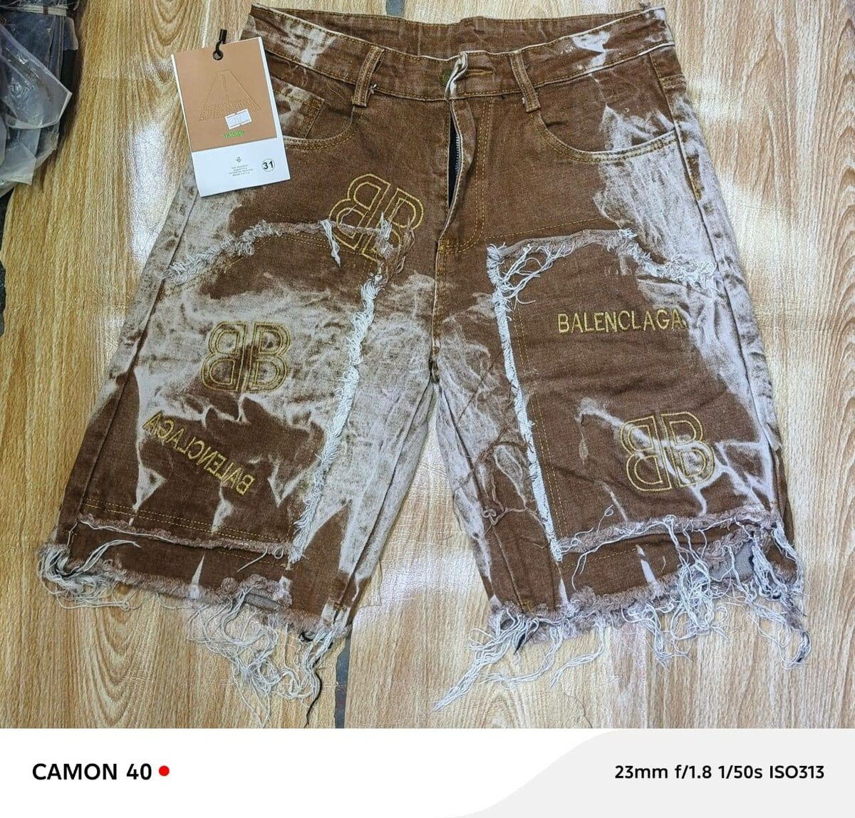 Shorts en jean vintage homme