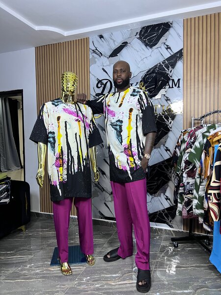 Ensemble vintage Tissu Crêpe