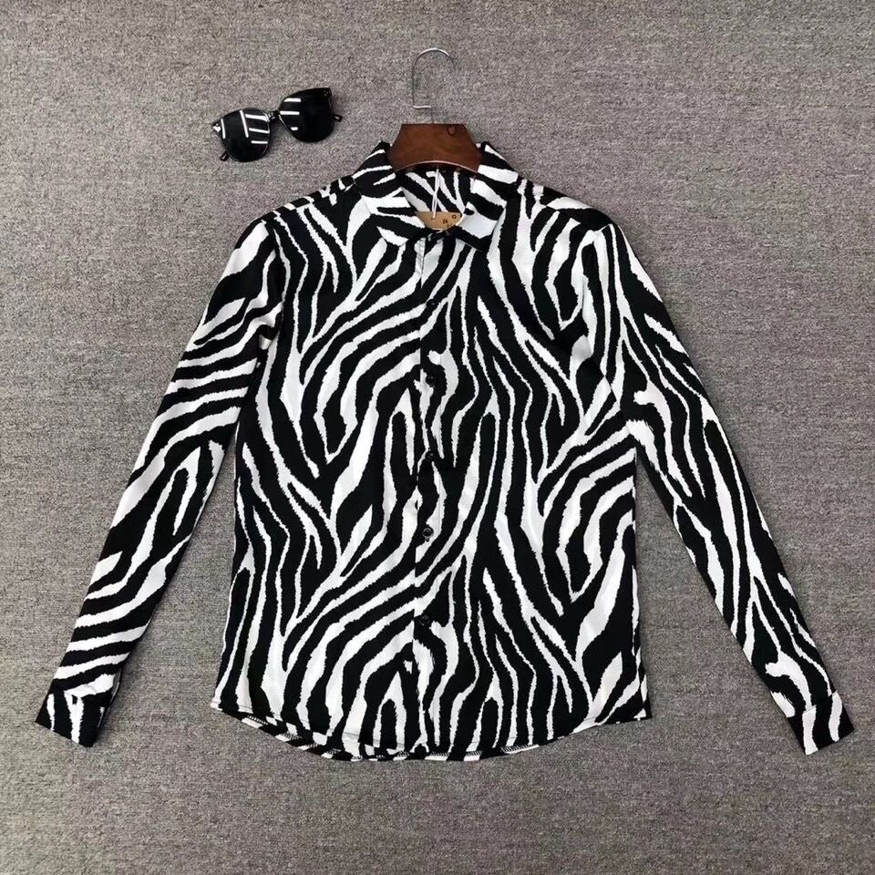 Рубашка с принтом тигровая
