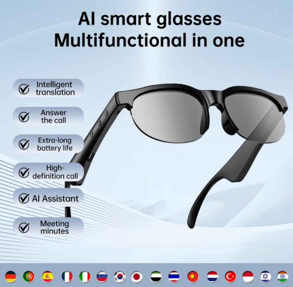 Lunettes intelligentes Bluetooth multifonction