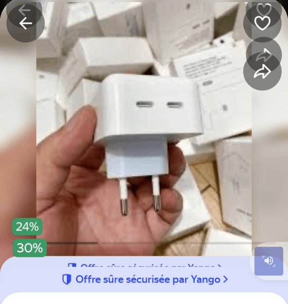 Chargeur rapide USB double