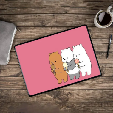 Bare Bears Laptop Back Skin Vinyl Stickers Decal for 13 14 15 15.6 inches Laptop