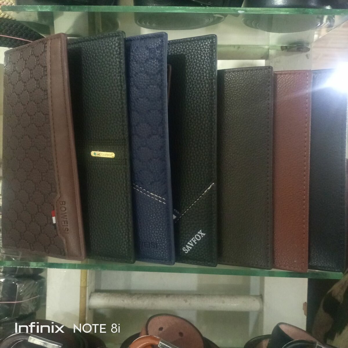 Genuine leather and synthetic wallet
