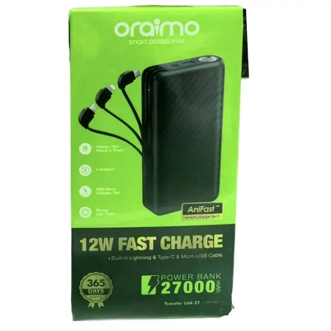 Power Bank 27000mAh Oriamo