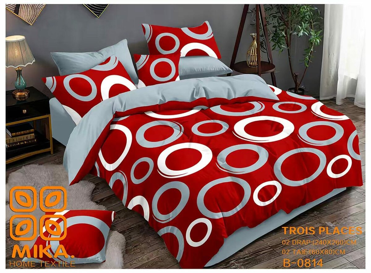 Parure de lit Mika motifs