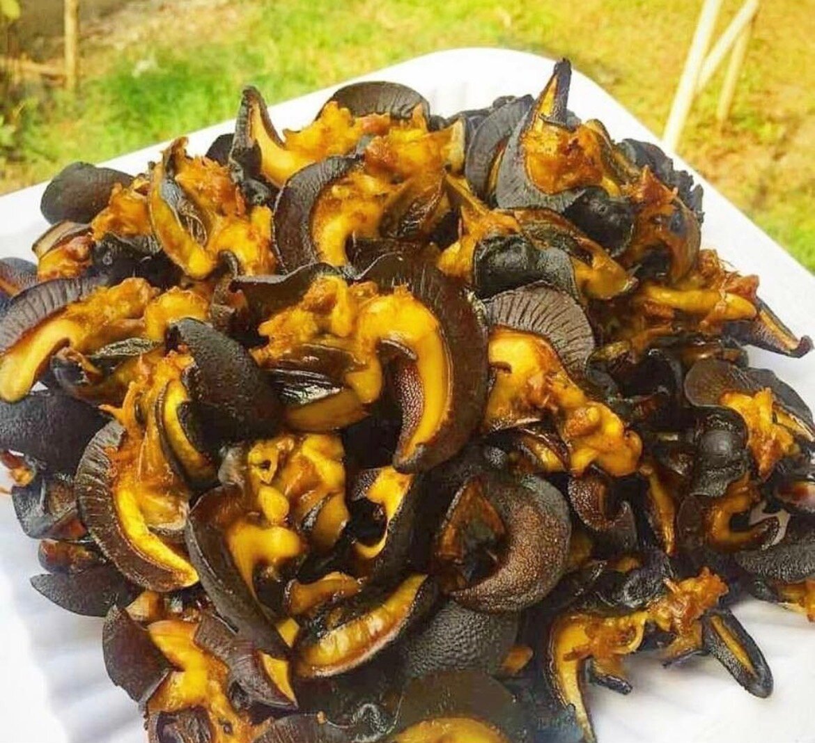 Délicieuse viande d'escargot épicée